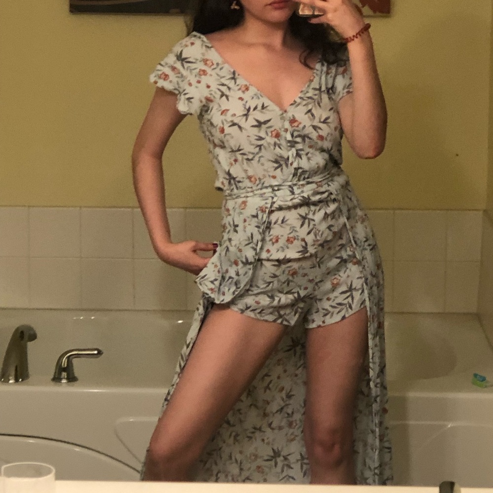 American Eagle Baby Blue Summer Dress